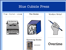 Tablet Screenshot of bluecubiclepress.com